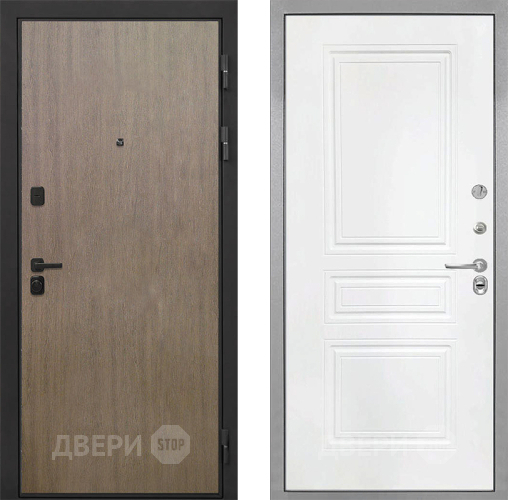 Входная металлическая Дверь Интекрон (INTECRON) Профит Black Венге Коричневый ФЛ-243 Белый матовый в Пущино