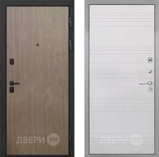 Входная металлическая Дверь Интекрон (INTECRON) Профит Black Венге Коричневый ФЛ-316 Белый ясень в Пущино