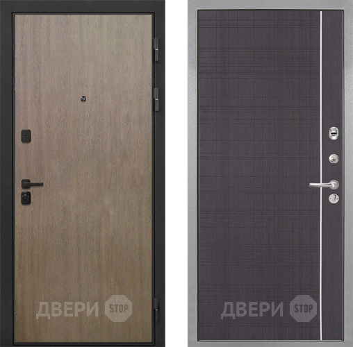 Входная металлическая Дверь Интекрон (INTECRON) Профит Black Венге Коричневый В-07 с молдингом Венге в Пущино