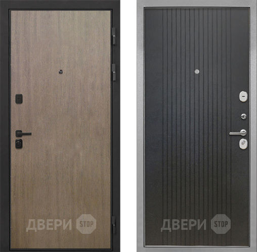 Входная металлическая Дверь Интекрон (INTECRON) Профит Black Венге Коричневый ФЛ-295 Лофт черный в Пущино