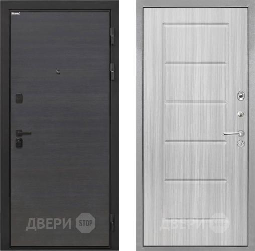 Входная металлическая Дверь Интекрон (INTECRON) Профит Black Эковенге ФЛ-39 Сандал белый в Пущино