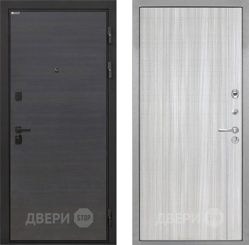 Входная металлическая Дверь Интекрон (INTECRON) Профит Black Эковенге В-07 с молдингом Сандал белый в Пущино