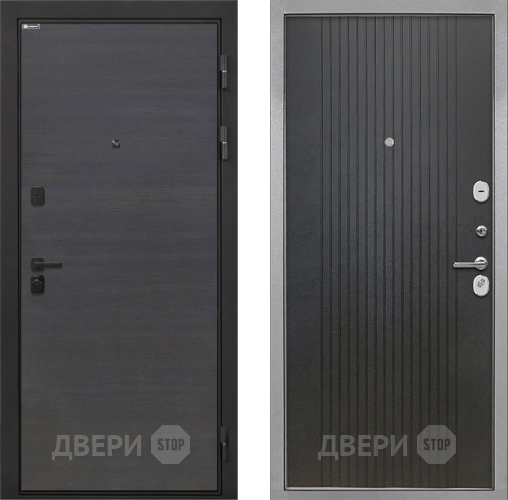 Входная металлическая Дверь Интекрон (INTECRON) Профит Black Эковенге ФЛ-295 Лофт черный в Пущино