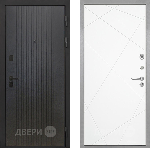 Входная металлическая Дверь Интекрон (INTECRON) Профит Black ФЛ-295 Лучи-М Софт милк в Пущино