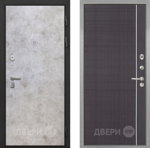 Входная металлическая Дверь Интекрон (INTECRON) Гектор Мрамор Светлый В-07 с молдингом Венге в Пущино