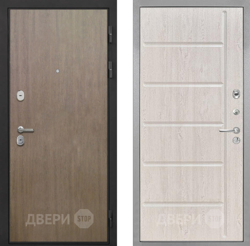 Входная металлическая Дверь Интекрон (INTECRON) Гектор Венге Коричневый ФЛ-102 Сосна белая в Пущино