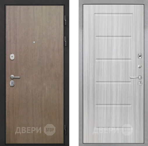Входная металлическая Дверь Интекрон (INTECRON) Гектор Венге Коричневый ФЛ-39 Сандал белый в Пущино