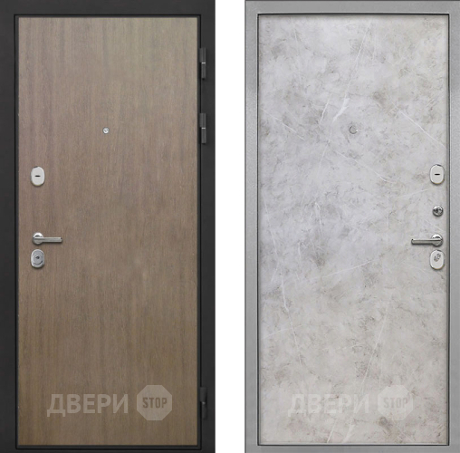 Входная металлическая Дверь Интекрон (INTECRON) Гектор Венге Коричневый Гладкая Мрамор светлый в Пущино