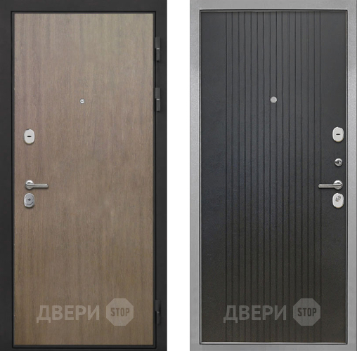 Входная металлическая Дверь Интекрон (INTECRON) Гектор Венге Коричневый ФЛ-295 Лофт черный в Пущино