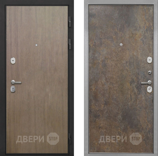 Входная металлическая Дверь Интекрон (INTECRON) Гектор Венге Коричневый Гладкая Гранж в Пущино