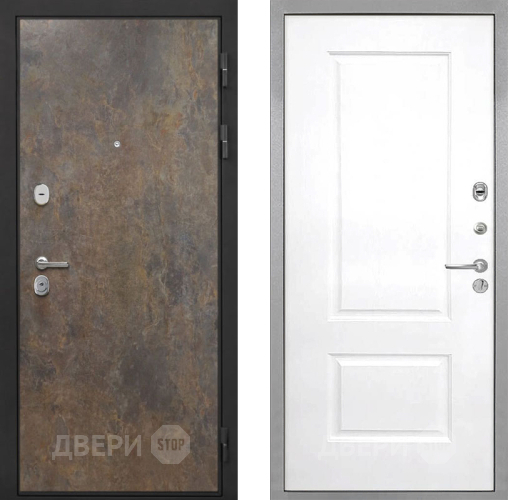 Входная металлическая Дверь Интекрон (INTECRON) Гектор Гранж Альба Роял Вуд белый в Пущино
