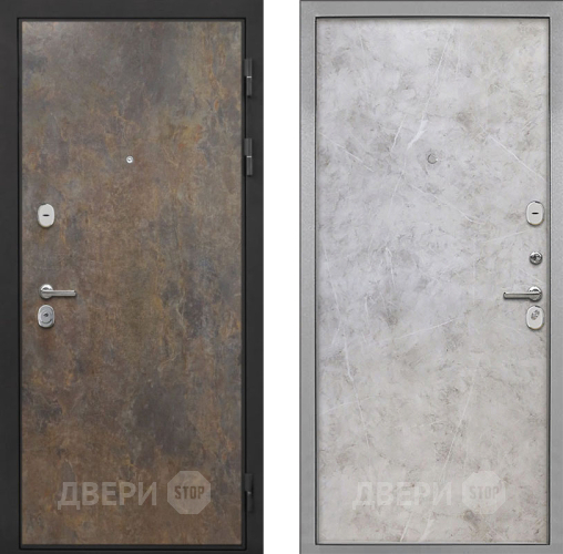 Входная металлическая Дверь Интекрон (INTECRON) Гектор Гранж Гладкая Мрамор светлый в Пущино