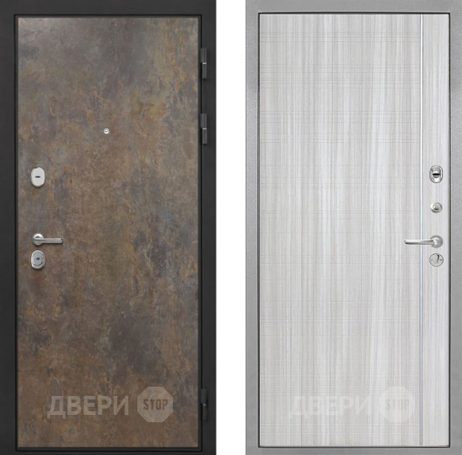Входная металлическая Дверь Интекрон (INTECRON) Гектор Гранж В-07 с молдингом Сандал белый в Пущино
