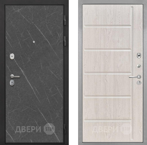 Входная металлическая Дверь Интекрон (INTECRON) Гектор Гранит Лава Оникс ФЛ-102 Сосна белая в Пущино