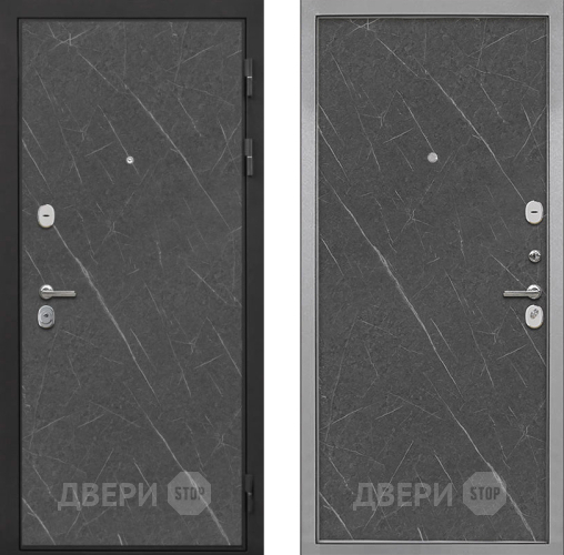 Входная металлическая Дверь Интекрон (INTECRON) Гектор Гранит Лава Оникс Гладкая Гранит лава оникс в Пущино