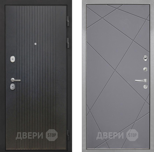 Входная металлическая Дверь Интекрон (INTECRON) Гектор ФЛ-295 Лучи-М Графит софт в Пущино