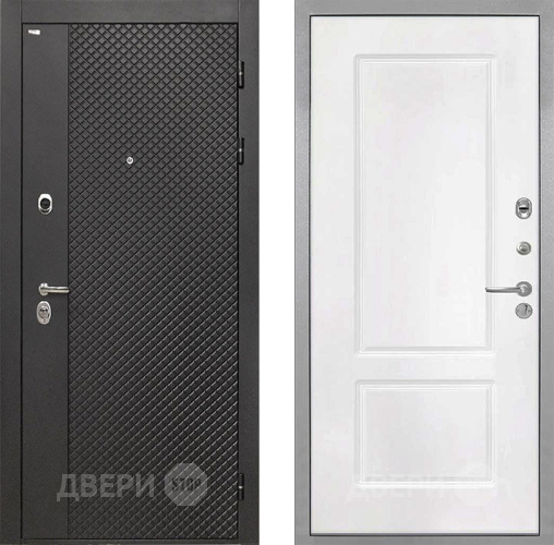 Входная металлическая Дверь Интекрон (INTECRON) Олимпия Black 4К КВ-2 Белый матовый в Пущино