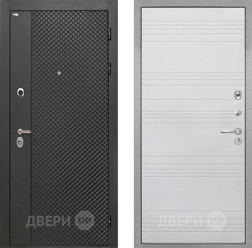 Входная металлическая Дверь Интекрон (INTECRON) Олимпия Black 4К ФЛ-316 Белый ясень в Пущино