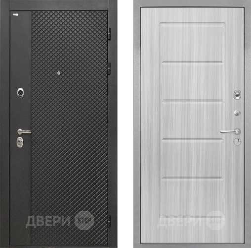 Входная металлическая Дверь Интекрон (INTECRON) Олимпия Black 4К ФЛ-39 Сандал белый в Пущино