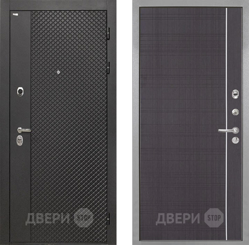 Входная металлическая Дверь Интекрон (INTECRON) Олимпия Black 4К В-07 с молдингом Венге в Пущино