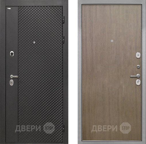 Входная металлическая Дверь Интекрон (INTECRON) Олимпия Black 4К Гладкая шпон Венге коричневый в Пущино