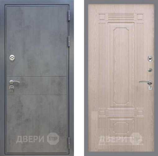 Входная металлическая Дверь Рекс (REX) ФЛ-290 FL-2 Беленый дуб в Пущино