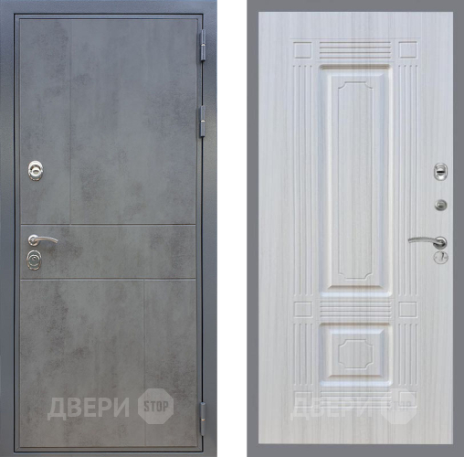 Входная металлическая Дверь Рекс (REX) ФЛ-290 FL-2 Сандал белый в Пущино