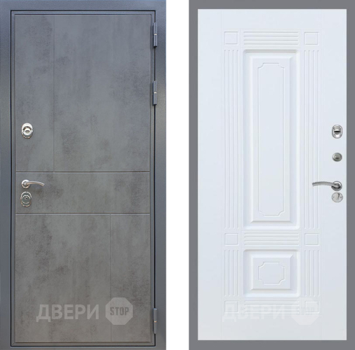 Входная металлическая Дверь Рекс (REX) ФЛ-290 FL-2 Силк Сноу в Пущино