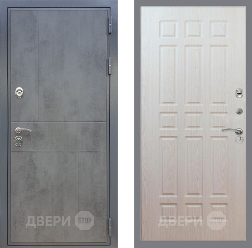 Входная металлическая Дверь Рекс (REX) ФЛ-290 FL-33 Беленый дуб в Пущино