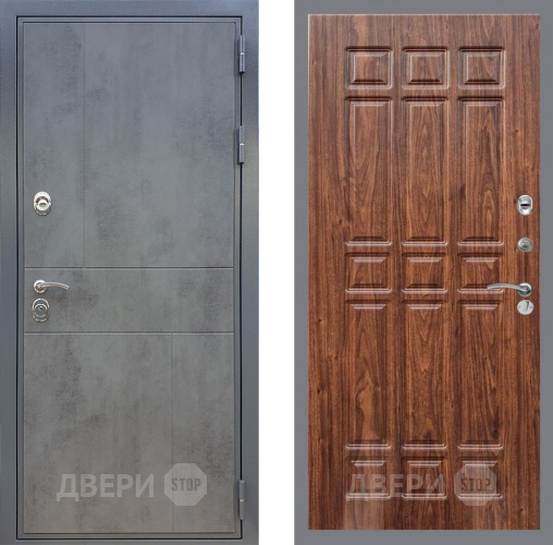 Входная металлическая Дверь Рекс (REX) ФЛ-290 FL-33 орех тисненый в Пущино