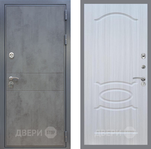 Входная металлическая Дверь Рекс (REX) ФЛ-290 FL-128 Сандал белый в Пущино