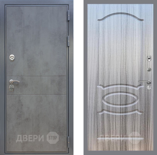 Входная металлическая Дверь Рекс (REX) ФЛ-290 FL-128 Сандал грей в Пущино