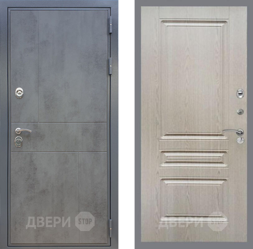 Входная металлическая Дверь Рекс (REX) ФЛ-290 FL-243 Беленый дуб в Пущино