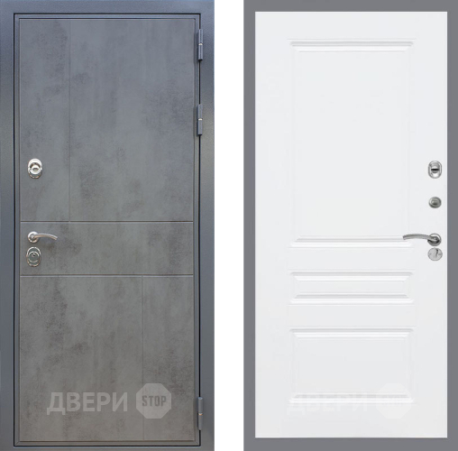 Входная металлическая Дверь Рекс (REX) ФЛ-290 FL-243 Силк Сноу в Пущино
