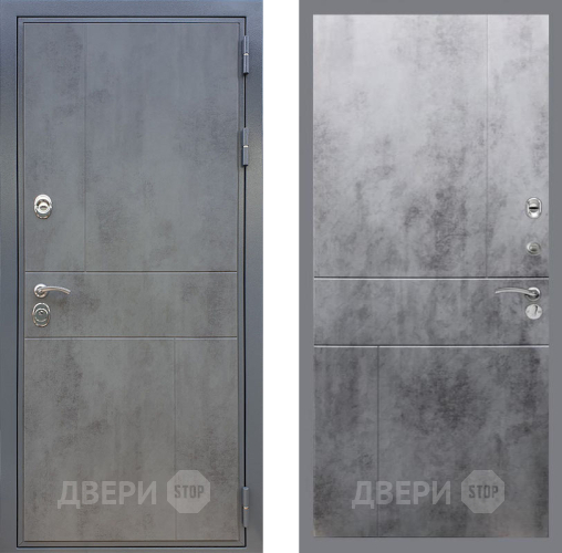 Входная металлическая Дверь Рекс (REX) ФЛ-290 FL-290 Бетон темный в Пущино