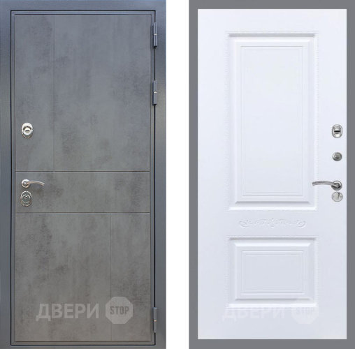 Входная металлическая Дверь Рекс (REX) ФЛ-290 Смальта Силк Сноу в Пущино
