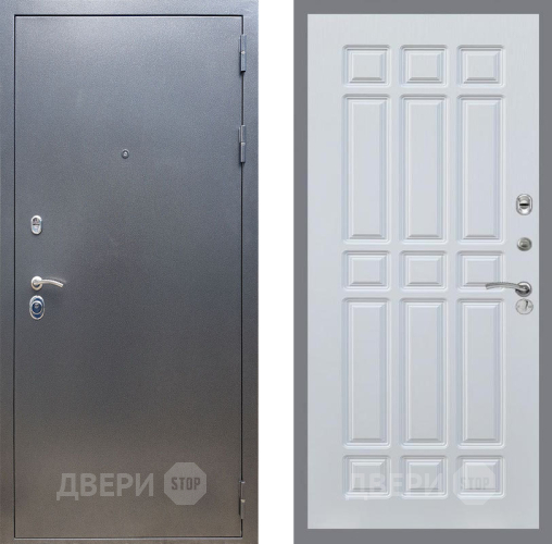 Входная металлическая Дверь Рекс (REX) 11 FL-33 Белый ясень в Пущино