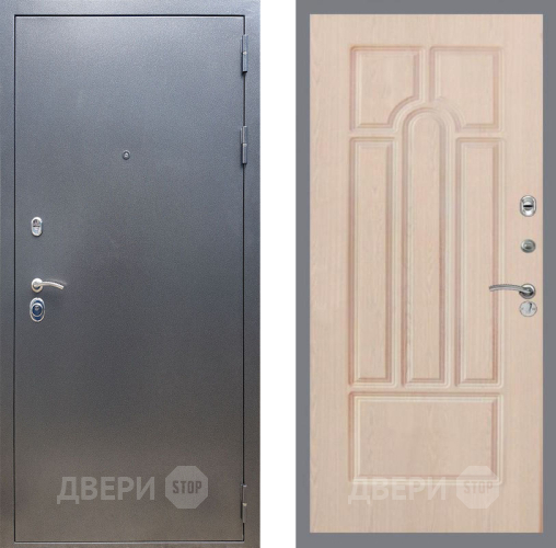 Входная металлическая Дверь Рекс (REX) 11 FL-58 Беленый дуб в Пущино