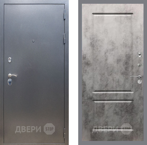 Входная металлическая Дверь Рекс (REX) 11 FL-117 Бетон темный в Пущино