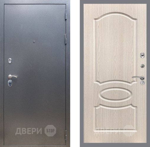 Входная металлическая Дверь Рекс (REX) 11 FL-128 Беленый дуб в Пущино