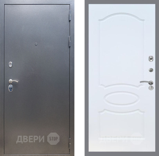 Входная металлическая Дверь Рекс (REX) 11 FL-128 Белый ясень в Пущино