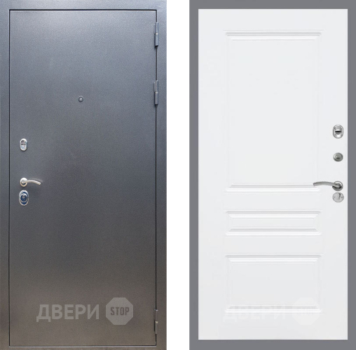 Входная металлическая Дверь Рекс (REX) 11 FL-243 Силк Сноу в Пущино