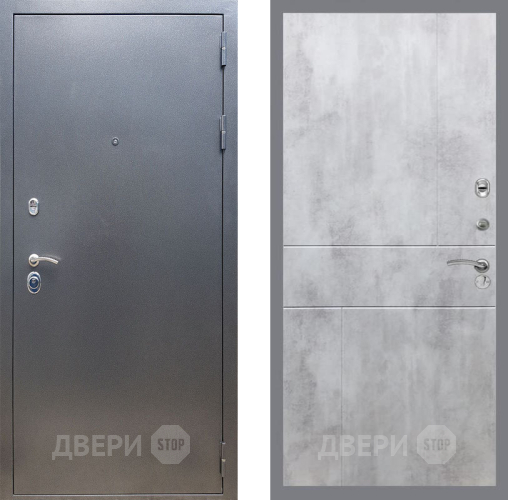 Входная металлическая Дверь Рекс (REX) 11 FL-290 Бетон светлый в Пущино