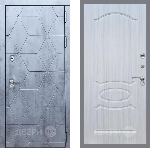 Входная металлическая Дверь Рекс (REX) 28 FL-128 Сандал белый в Пущино