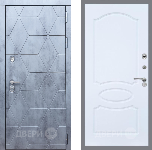 Входная металлическая Дверь Рекс (REX) 28 FL-128 Силк Сноу в Пущино
