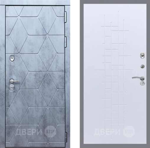 Входная металлическая Дверь Рекс (REX) 28 FL-289 Белый ясень в Пущино