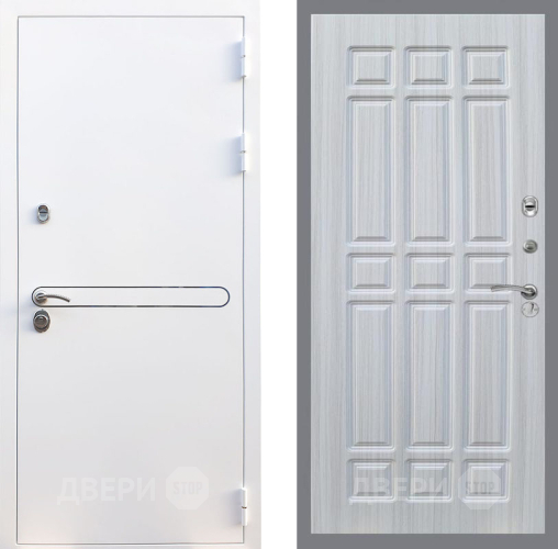Входная металлическая Дверь Рекс (REX) 27 FL-33 Сандал белый в Пущино