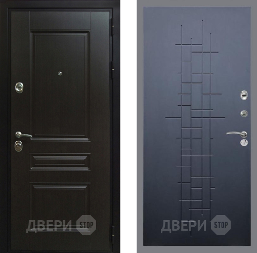 Входная металлическая Дверь Рекс (REX) Премиум-Н FL-289 Ясень черный в Пущино