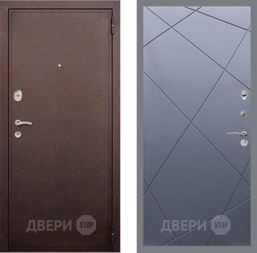 Входная металлическая Дверь Рекс (REX) 2 Медный Антик FL-291 Силк титан в Пущино