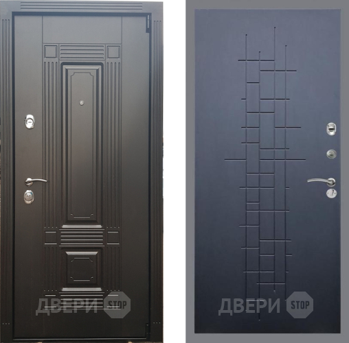 Входная металлическая Дверь Рекс (REX) 9 FL-289 Ясень черный в Пущино